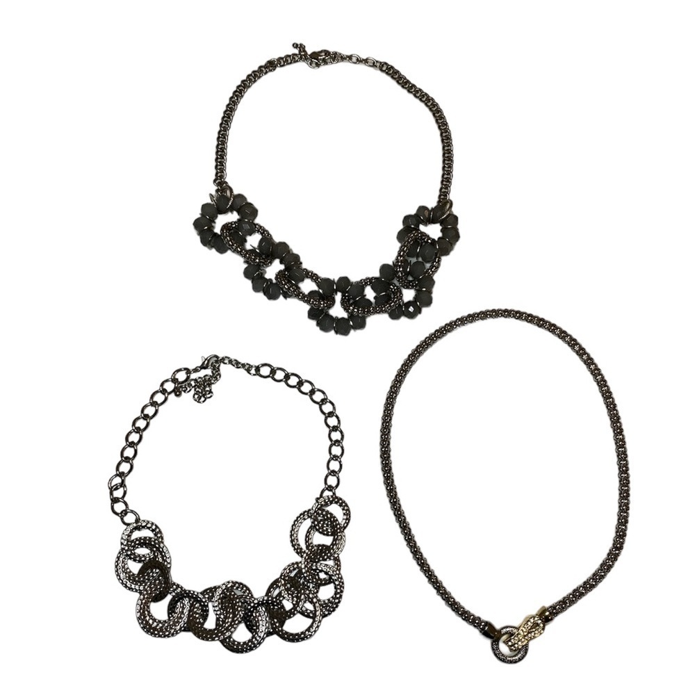 3‎ piece statement necklace bundle